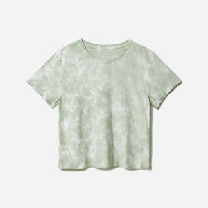 Everlane Tie-Dye Box-Cut Tee in Green
